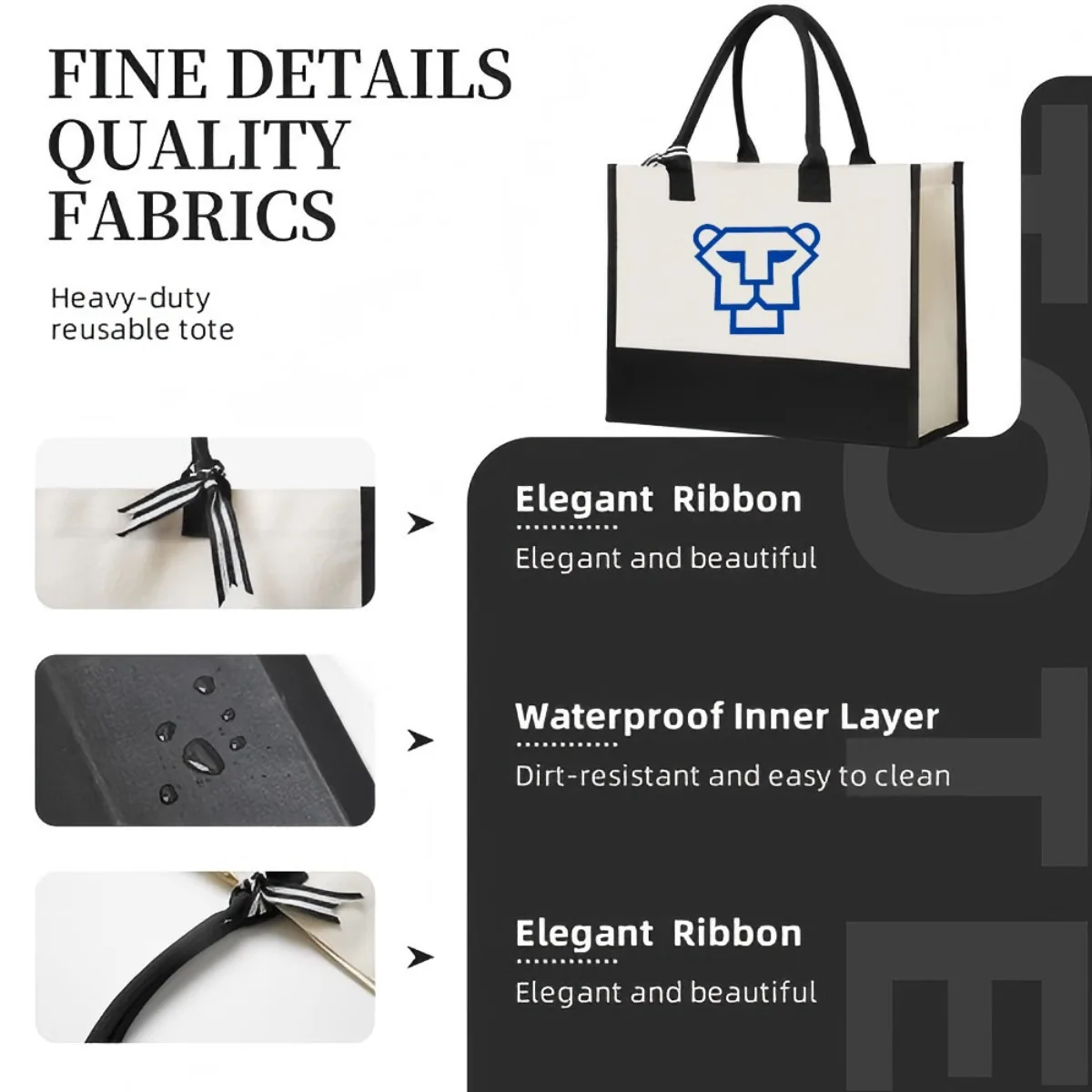 كوغار نادي 2026 وصول جديد موضة ممارسة واسعة حقيبة حمل قابلة لإعادة الاستخدام نمط طباعة 2 لهجة الثقيلة حقيبة كتف كبيرة ل #5