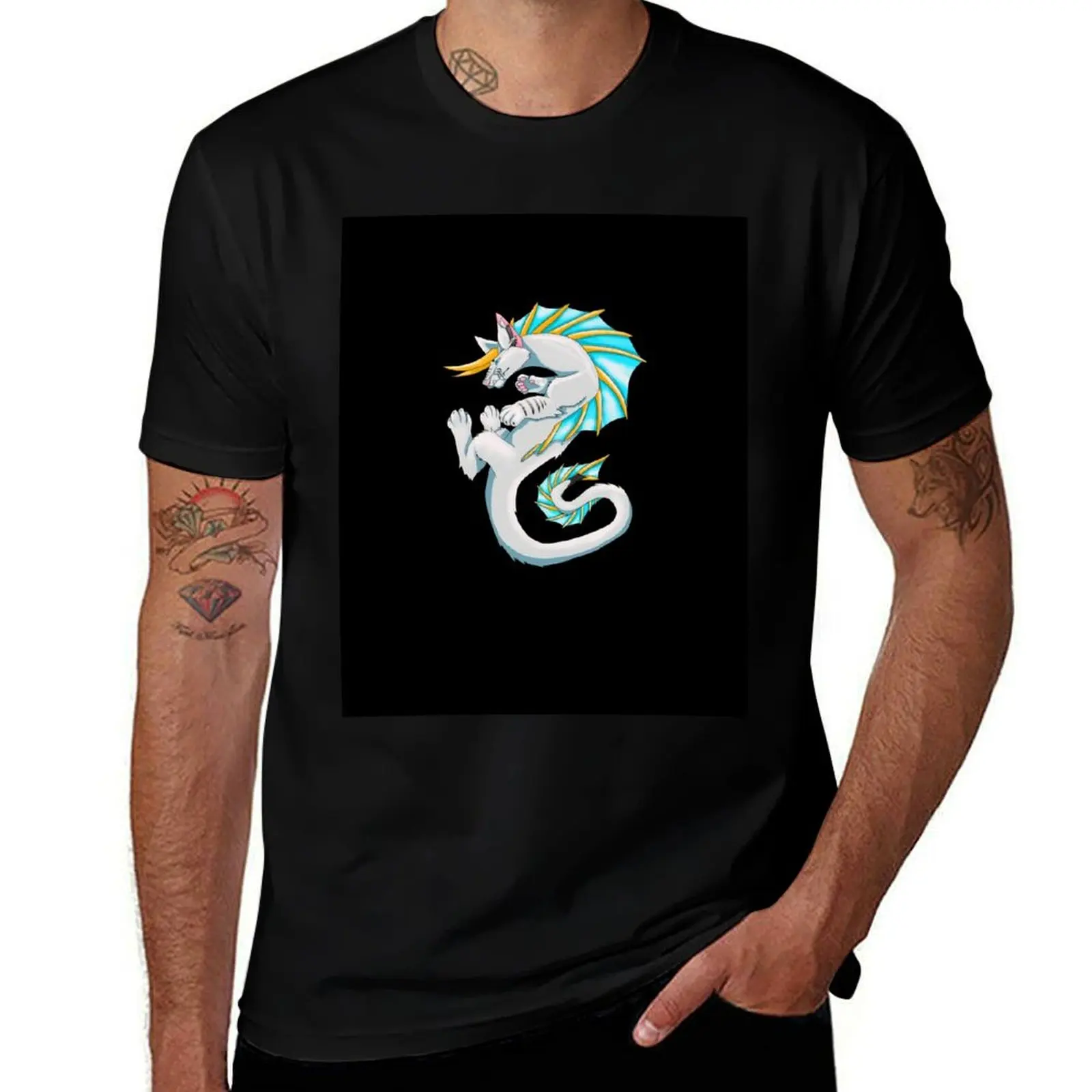 Floating Dragon T-Shirt Stretch Fabric Comfort T-Shirt