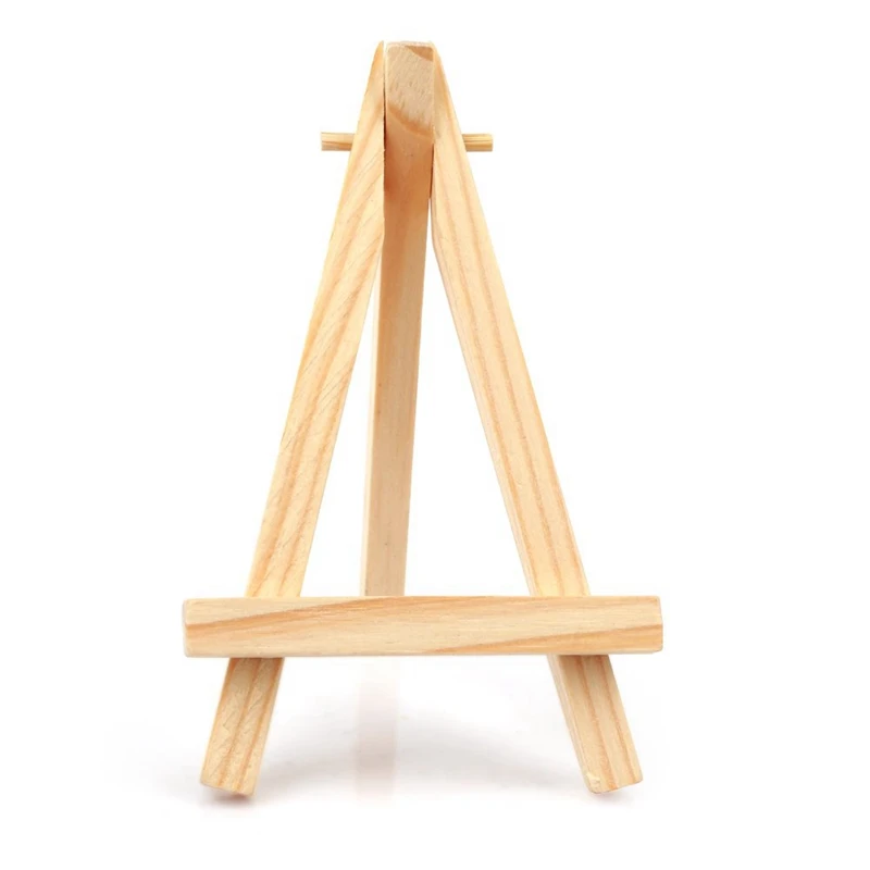 B87B-10 Sets Mini Display Easel With Canvas 8X8cm Wedding Table Numbers Painting Hobby Painting Craft Diy Drawing Small Table Ea