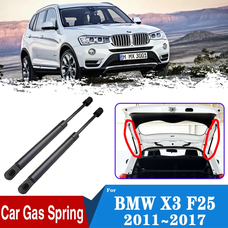 

For BMW X3 F25 2011~2017 2015 Car Rear Trunk Tailgate Boot Gas Shock Struts Damper Lift Support Hydraulic Rod Car Accessories