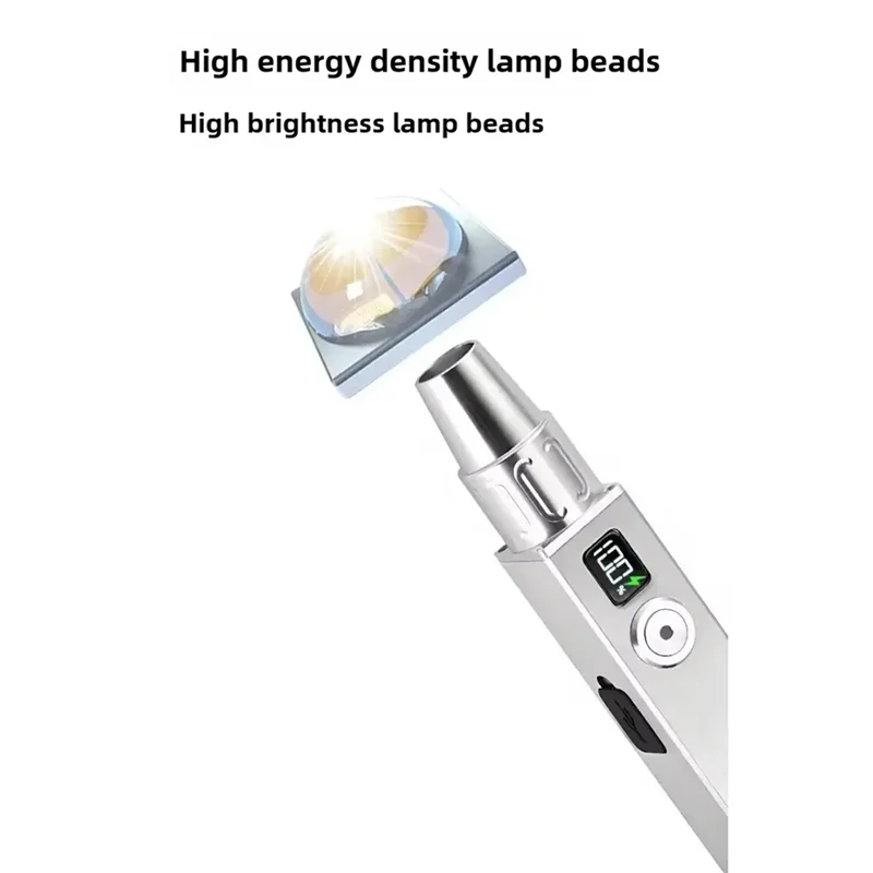 HHO-紫外線識別ランプ-365NM UV 懐中電灯トーチ 3 つの光源ポータブル翡翠検査機能