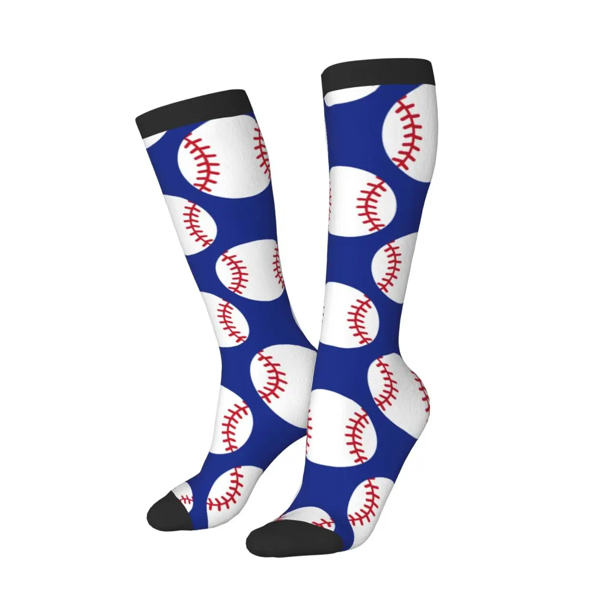 Casual Stockings Baseball Pattern Knee Thigh High Long Socks