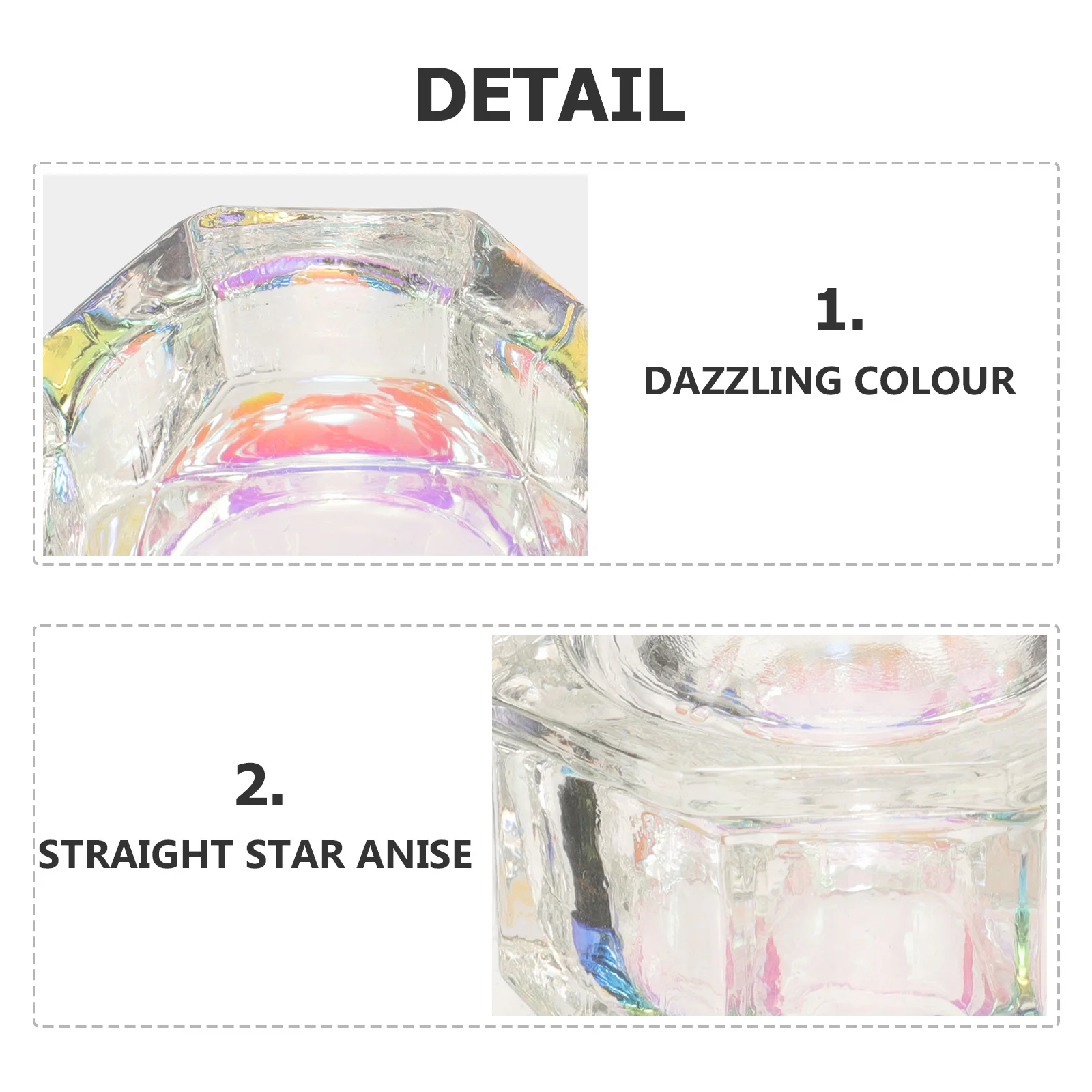 

2Pcs Colorful Crystal Glass Cups Small Creative Design with Lid for Nail Art Mixing Cleaning Dappen Dish Supplies