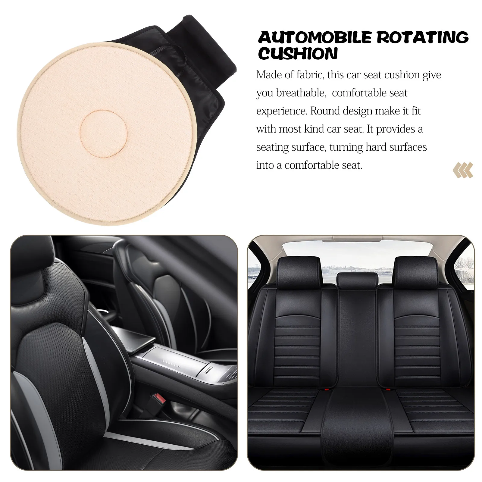 

Многофункциональная вращающаяся подушка для сиденья автомобиля, вращение на 360 градусов, легкая, портативная, удобная, защитная накладка для поездок, для ежедневного использования