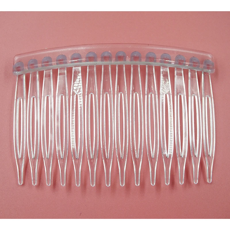 

75*45cm Bulk 300pcs/lot Clear Resin Hair Combs Hair Jewelry Findings