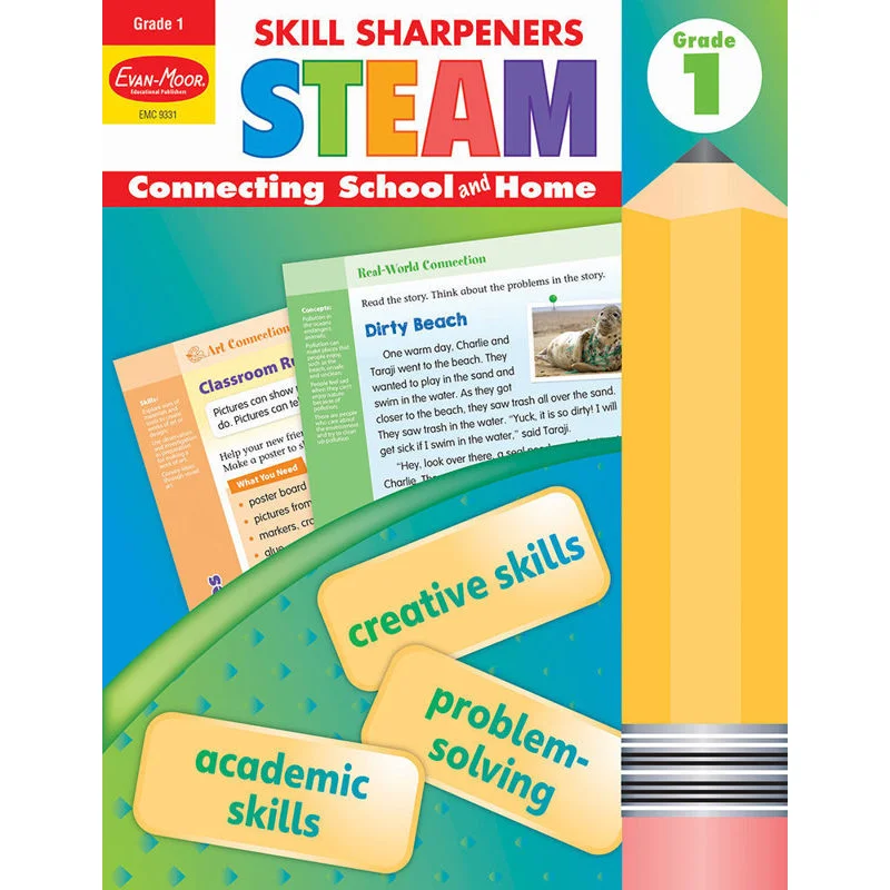 Skill Sharpeners STEAM Grade 1 EvanMoor EvanMoor 9781645140801 Book