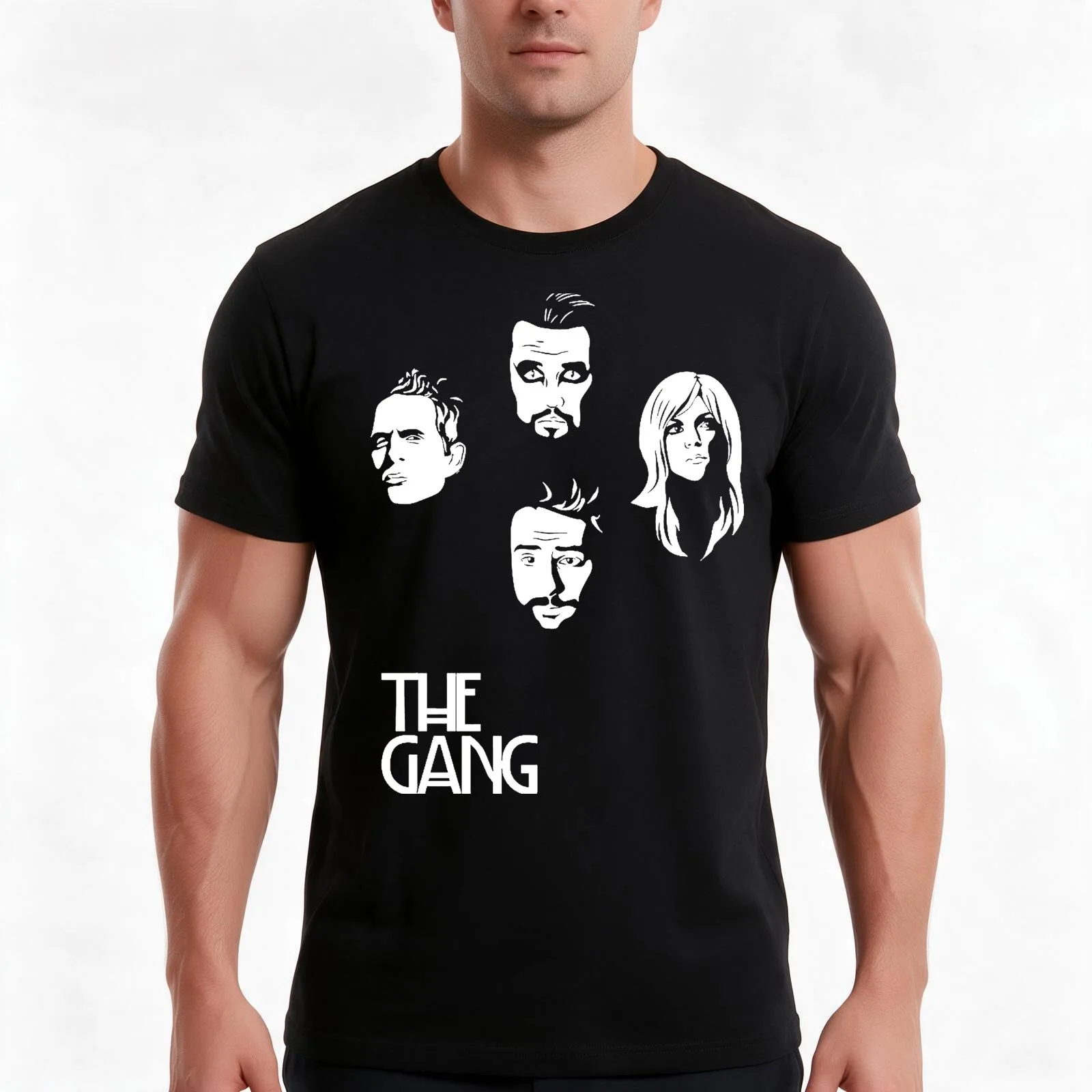 Its Always Sunny The Gang (Mac Charlie Dee Dennis) T-Shirt Summer Casual Cotton Tee Oversized Streetwear Tops 100% Cotton