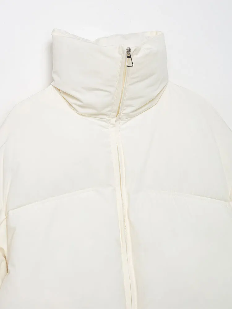 TFAFXY Women Winter Jacket Thicken Cotton Oversize Coats Elegant Long Sleeve Zipper Parkas Jackets Casual Fluffy New Outwear