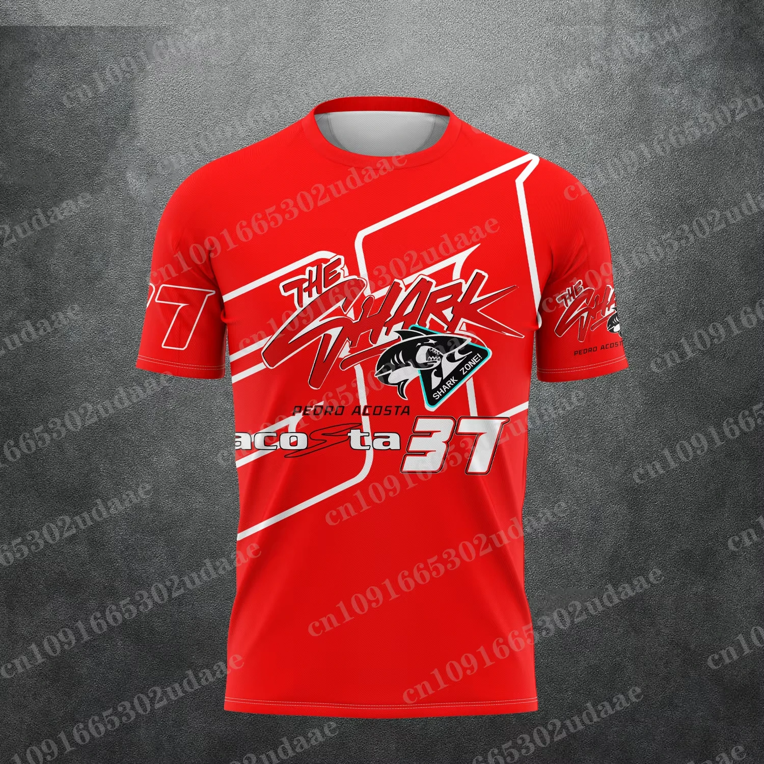 2026 New Racing No.37 Rider Pedro Acosta Fan 3D Printed Pattern T-Shirt the shark Men Women Summer Casual Short Sleeve