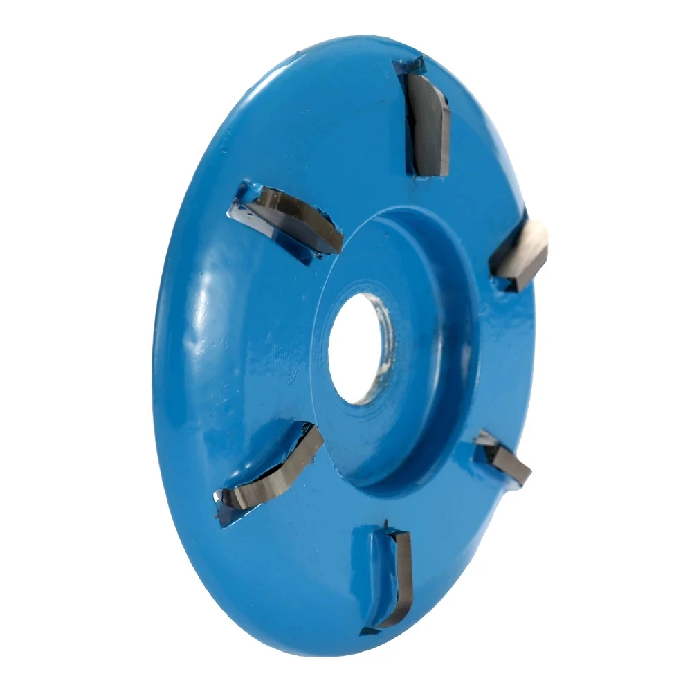 Six Teeth Power Wood Carving Disc Tool, Milling Cutter for 16mm Bore Aperture Angle Grinder Milling Cutter Flat