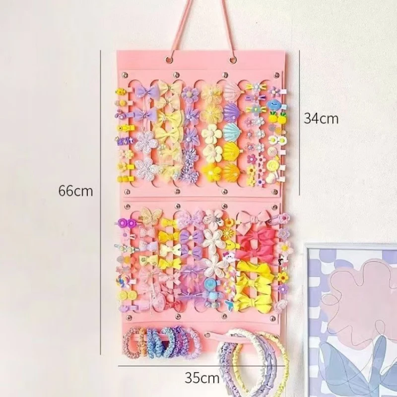 Hair Bows Organizer Wall Hanging Large Capacity Headband Holder Hair Clip Storage Hanger Space Saving Accessory For Girl Room