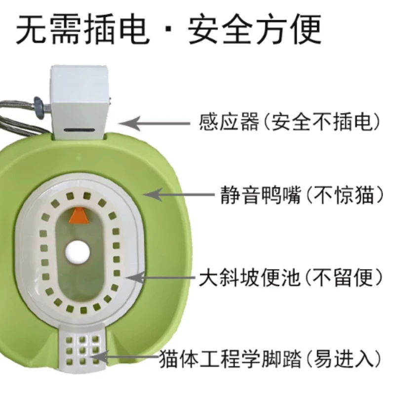 Automatic Flushing Cat Toilet Induction Smart Cat Litter Box Cat Toilet Open Pet Squatting Potty Dog Toilet