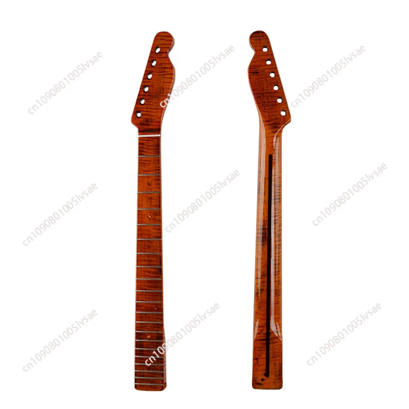 

21 exquisite tiger pattern maple integrated guitar neck TL electric guitar handle polished bright light handle