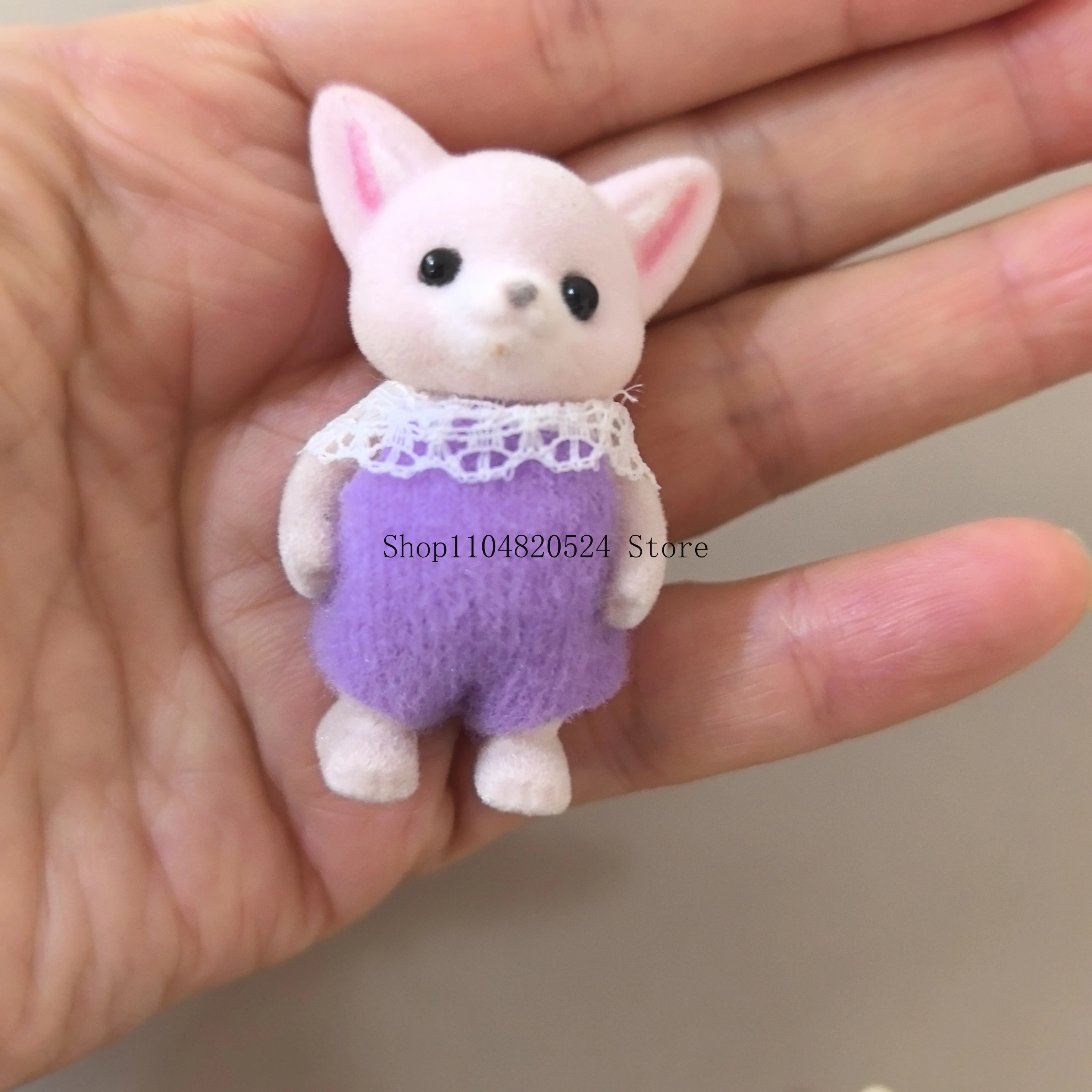 محاكاة عائلة أرنب الغابات لتقوم بها بنفسك Playset أرنب صغير الدب الشكل لعبة الدمى هدايا الاطفال