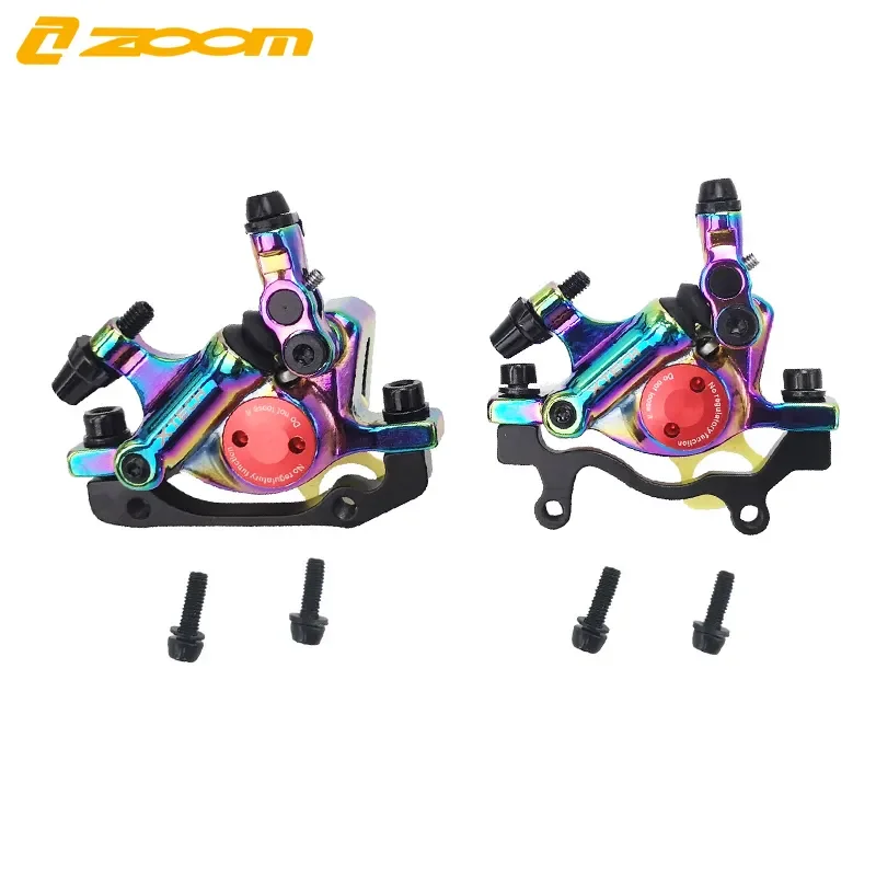 ZOOM XTECH HB100 Bicycle Cable Pull Oil Brake Hydraulic Piston Bi-Directional Brake Calipers Mountain Accessories Disc Brake Set