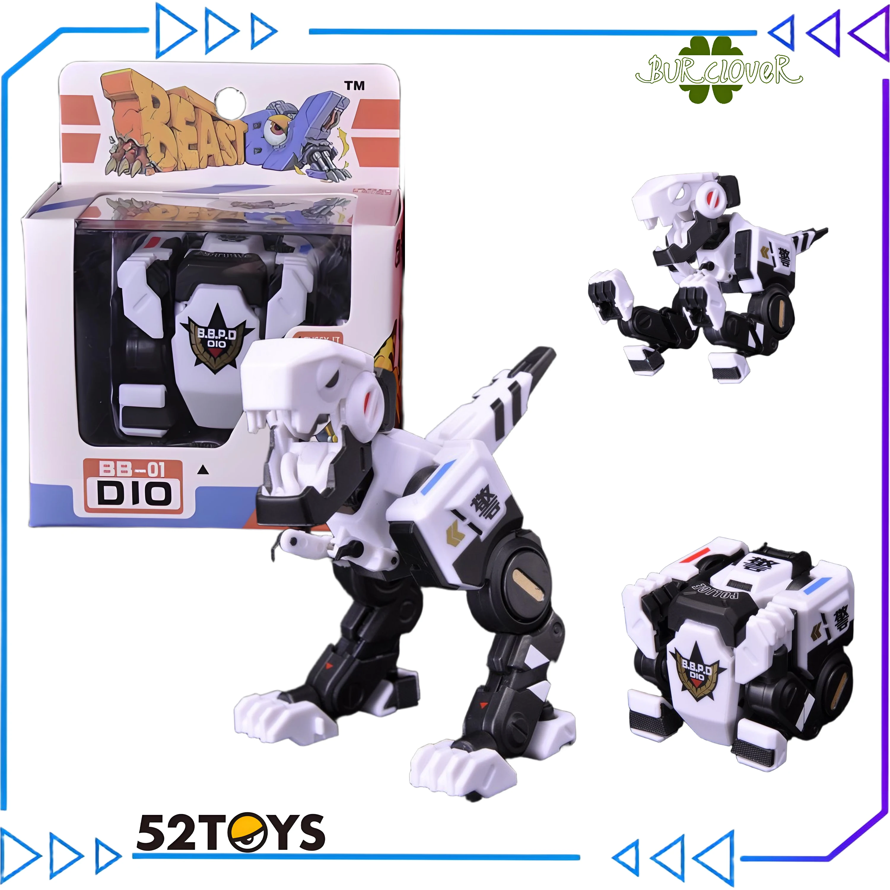 

52TOYS BEASTBOX LITTLE DINOSAUR BB-01 DIO POLICE DEPARTMENT VERSION ANIMAL FIGURE ROBOTS TOYS COLLECTIBLE MODEL ORNAMENTS