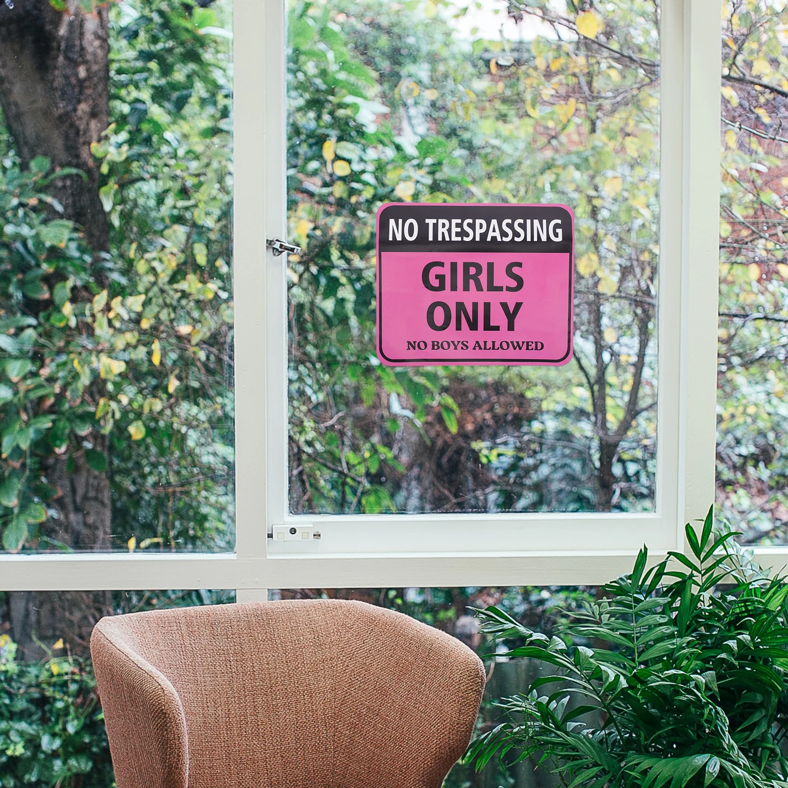 

Pink Warning Sign Wall Stickers Girls Bedroom Decor Self Adhesive Door Signs Tin Cute Pink Room Decor Wall Stickers For Teens