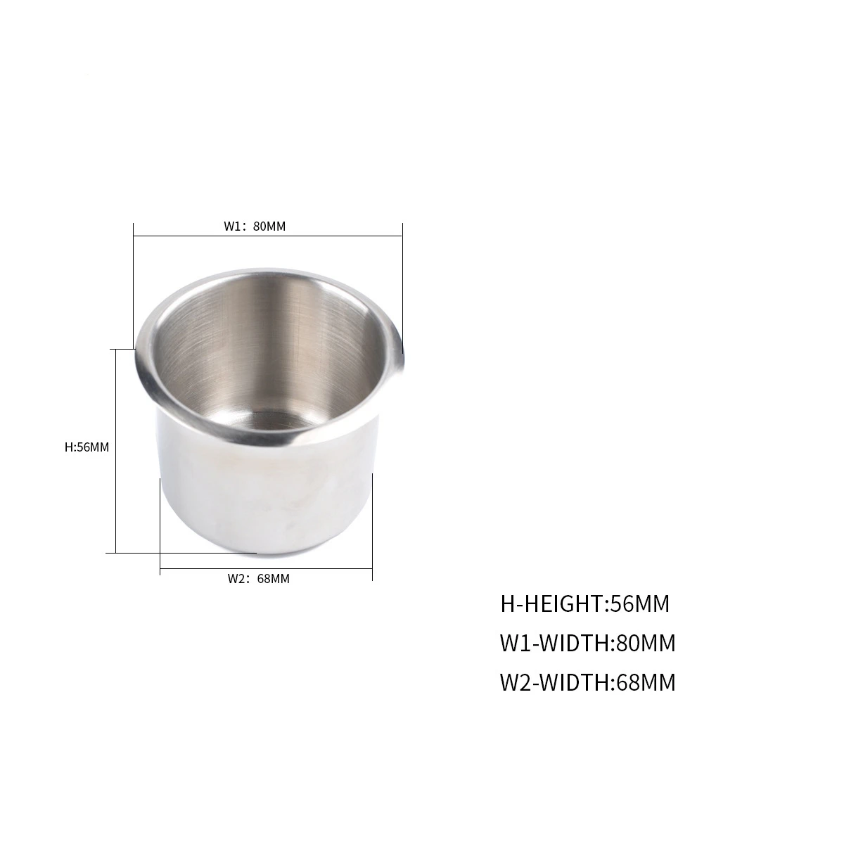 Dependable-2PCS Marine Boat Yacht RV Recessed Cup Drink Can Holder Stainless Steel Drop-In Cup Holder
