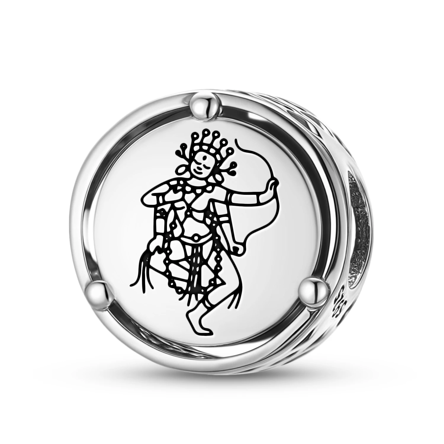 

925 Sterling Silver Buddhist Gods Kurukulla Charm Fit Original Bracelet Diy Jewelry Accessories Family Bead