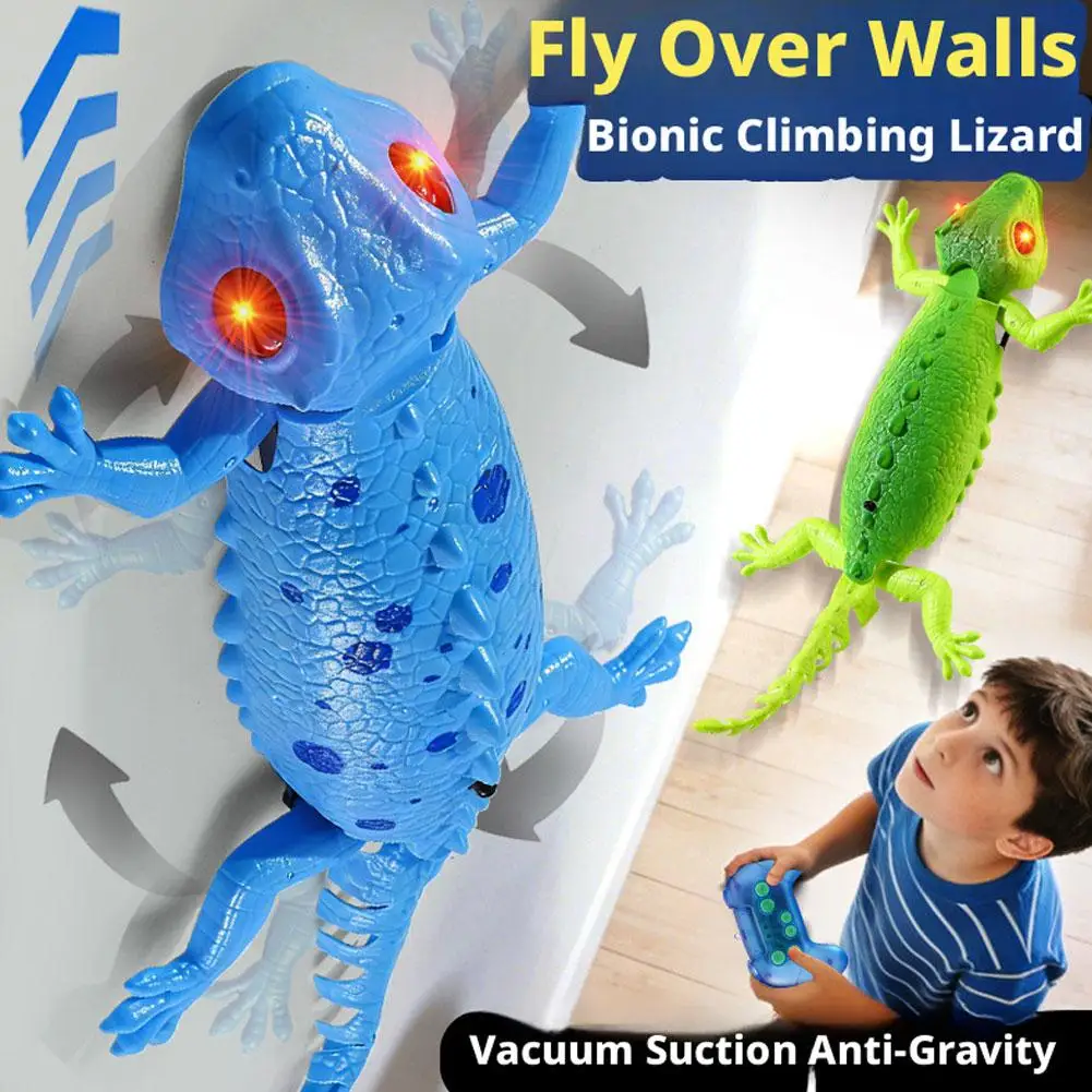 Electric RC Gecko Toy Wall Climbing Dual Mode for Floor & Wall Simulation Lizard chameleon Simulation Crawling Robot Toy T2Y8