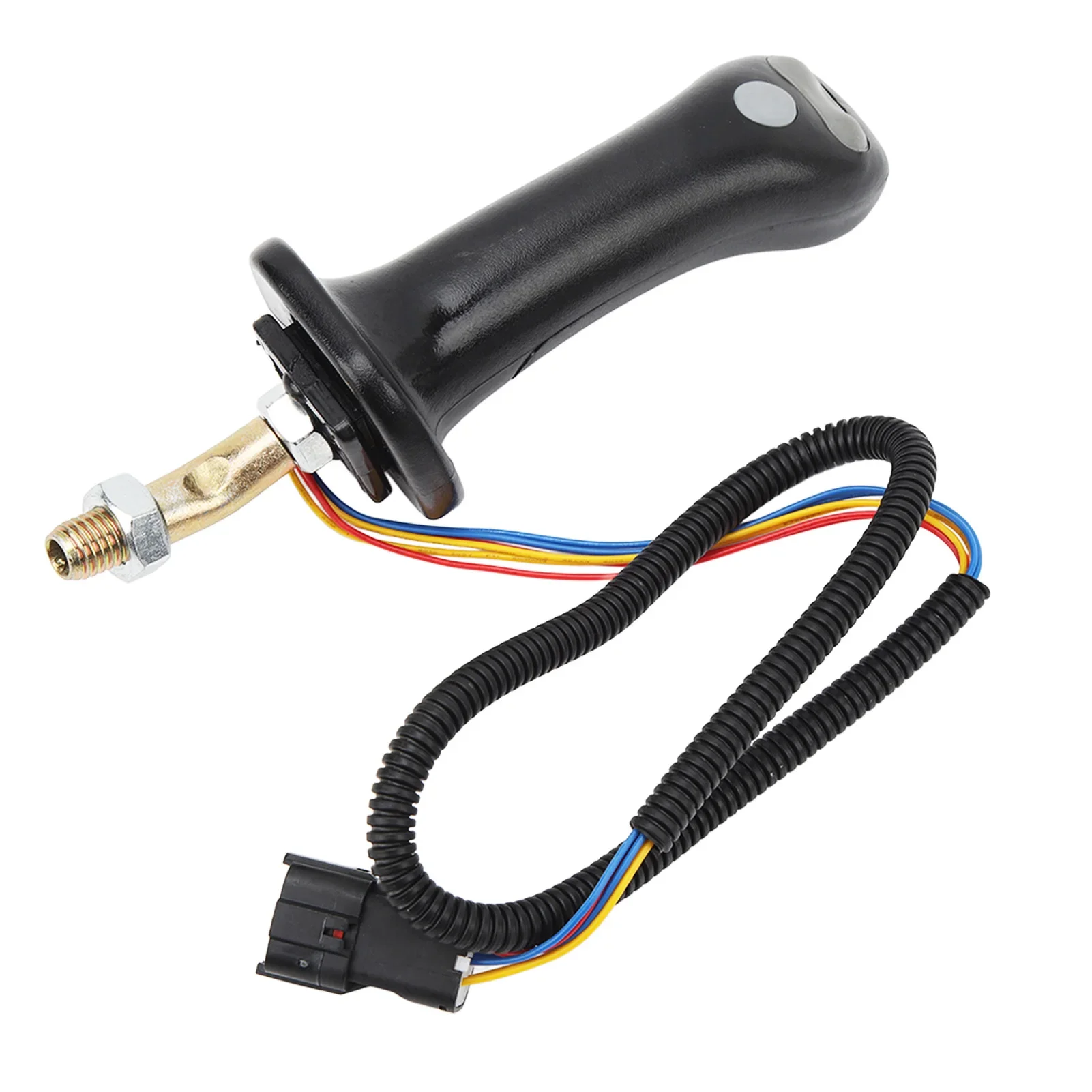 2Pcs 3 Button Excavator Joystick Handles 6 Pin Aluminum Alloy For Doosan DH DX150 215 225 300 370‑9C