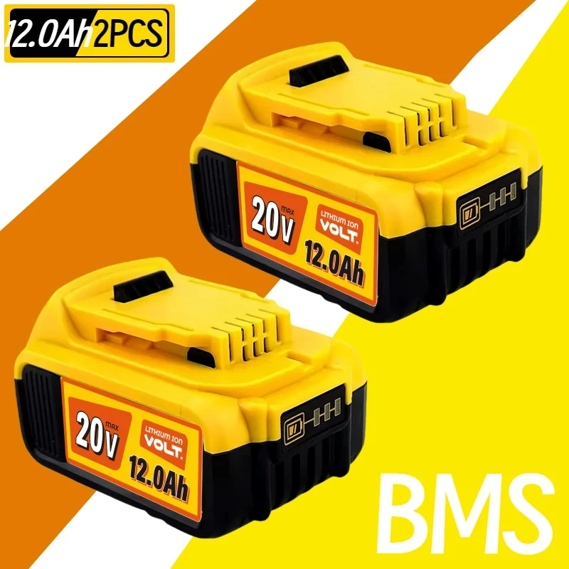 

20V 6.0Ah for DeWalt 20V MAX Electric Tool Battery replaceable DCB206 DCB205 DCB204 for DeWalt Electric Tool with Charger