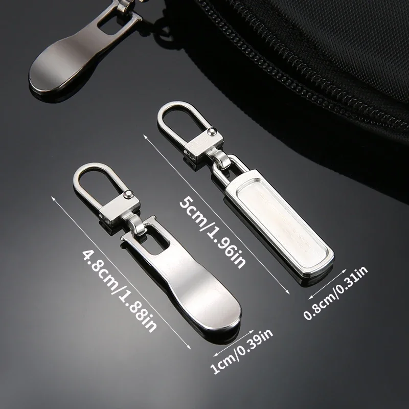 10 قطعة سستة قابلة للفصل سحب العالمي استبدال تبويب السوستة رئيس المتزلجون إصلاح لحقائب الحقائب الملابس Craft بها بنفسك الخياطة الحرفية #3