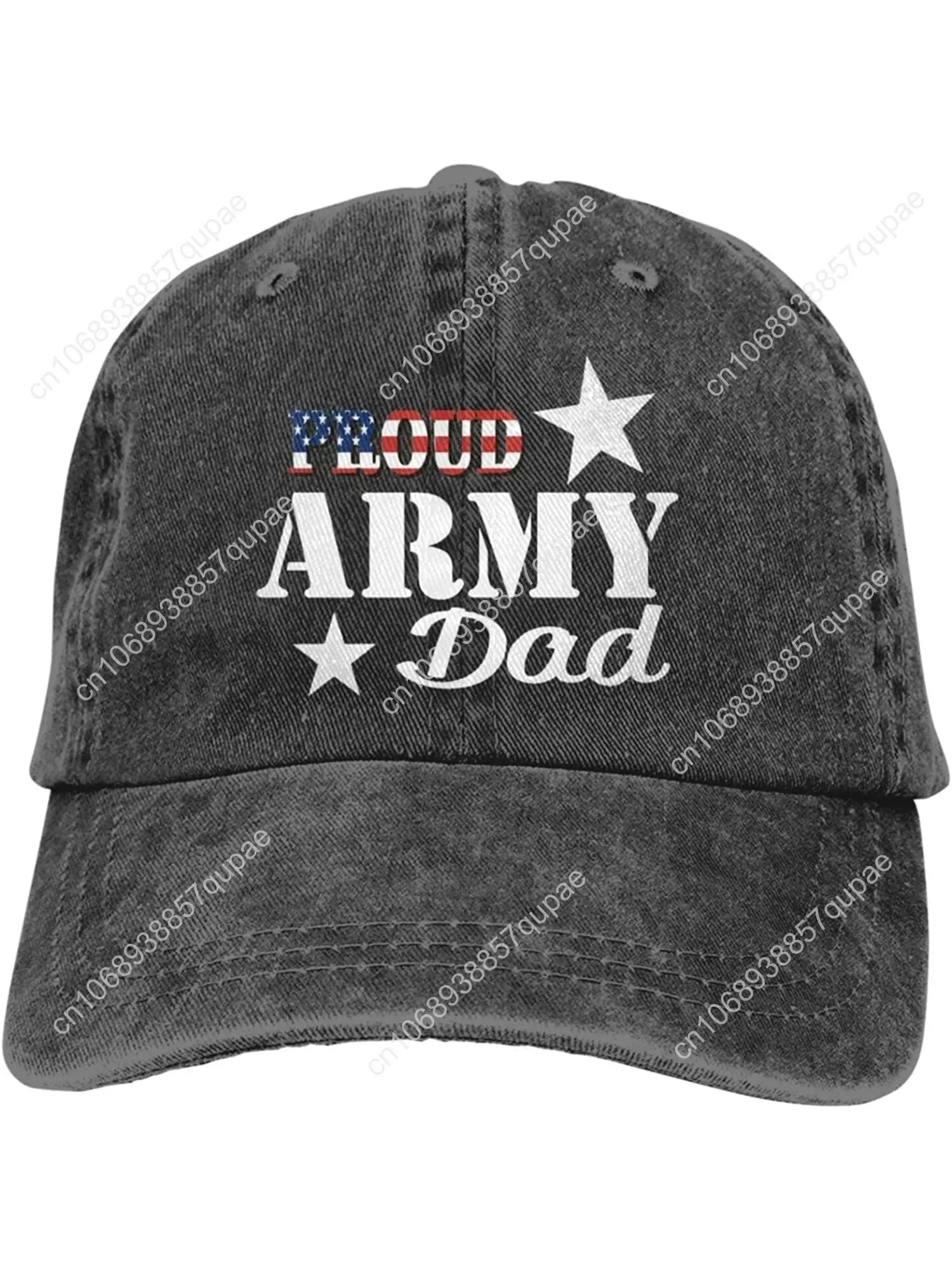 

Vintage Baseball Cap Proud Army Dad Denim Hats Adjustable Trucker Hats Dad Cap