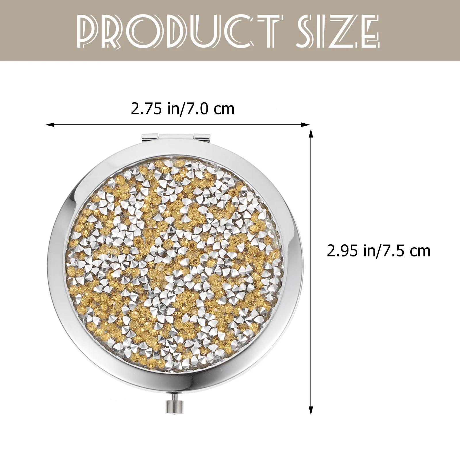 Compact Makeup Mirror Mini Round Small Double Sided Pocket Travel Mirror Portable for Women Mini Mirrors