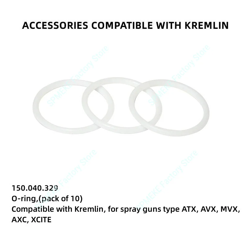 O-ring Compatible With Kremlin, Spray Guns Type ATX, AVX, AXC, MVX, XCITE,Delrin Seal Seat,Sealing Ring,Spray Gun Accessories