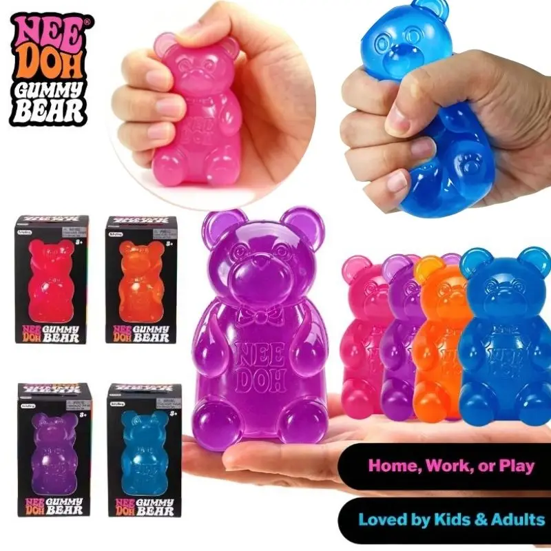Niedlicher Bär Nee Doh Squeeze Blind Box Quetschspielzeug Buntes Sensorisches Spielzeug Kreatives Neues Deko-Element Stressabbau-Puppe