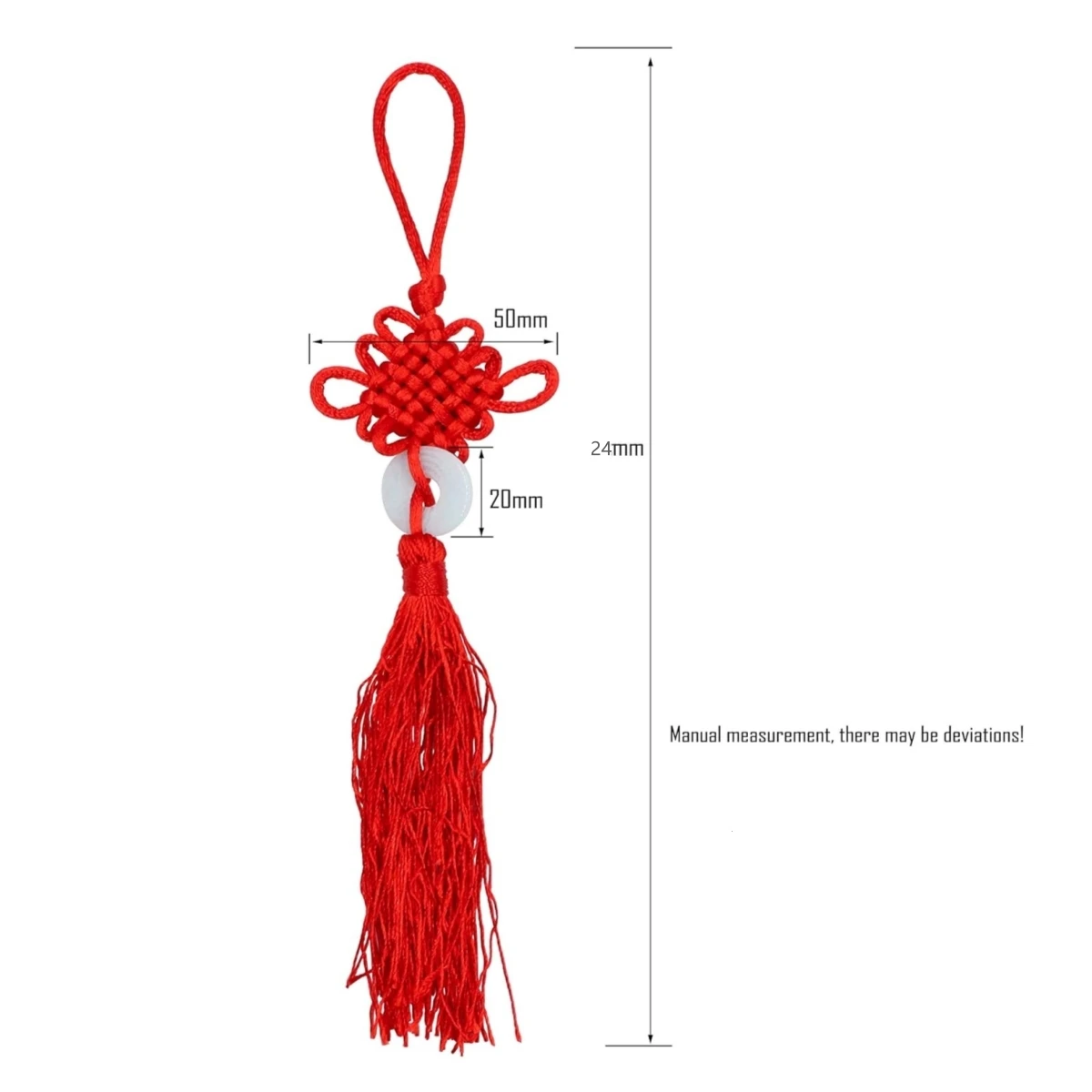 Chinese Tassel Red Festive Tassel Spring Festival Decoration Chinese Knot Lucky Knots Door Car Hitch Good Fortune Ornaments Car - Image 4