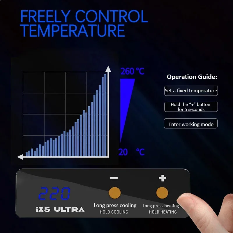 

IX5 Ultra Preheating Station Constant Temperature Phone Motherboard Welding Table Layered Preheater Platform Mini Solder Station