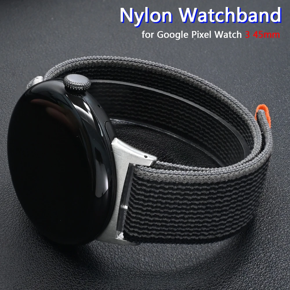 Nylon Trail Loop Strap for Google Pixel Watch 3 45mm Sports Unisex Bracelet for PIXEL WATCH 3 45MM Soft Band Accessories Correa