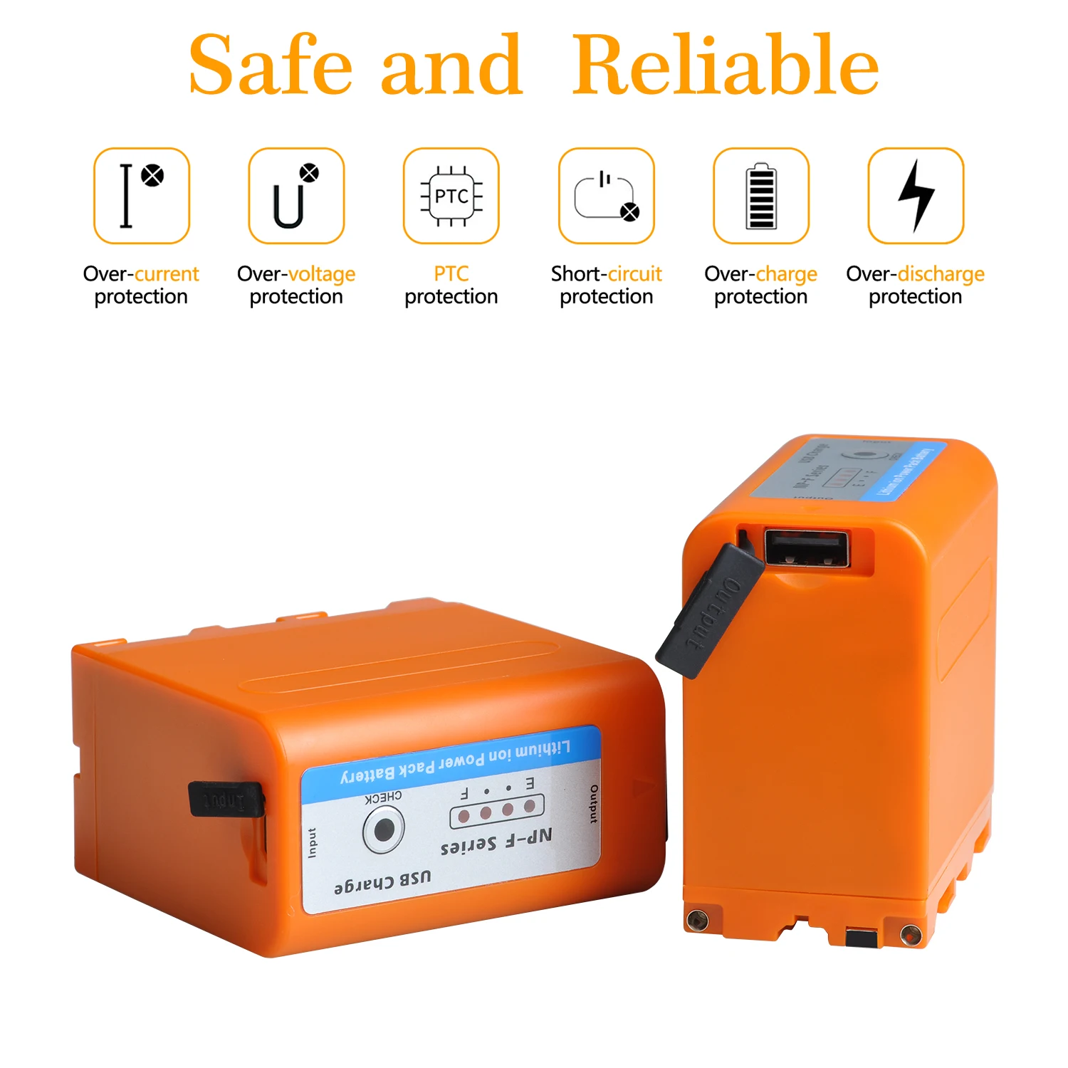 Wbudowany port typu C 7800mAh NP F980 NP F970 NP-F960 Akumulatorowe wyświetlacze zasilania do Sony PLM-100 CCD-TRV35 MVC-FD91 MC1500C