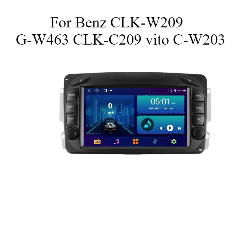 Android 13  For Benz CLK-W209 G-W463 CLK-C209 vito C-W203 Viano Radio Multimedia Wireless