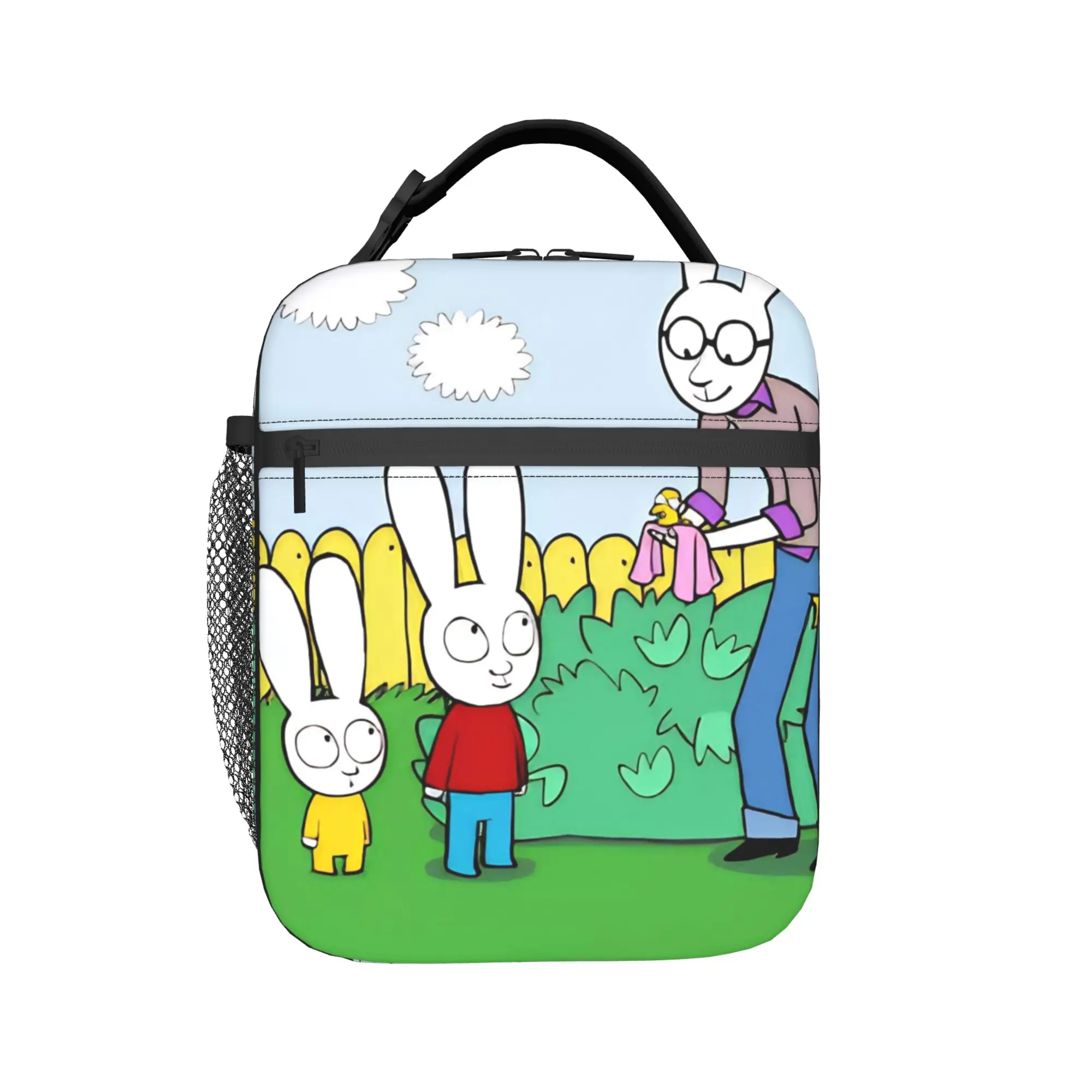 Simons Super Rabbit Bunny Insulated Lunch Bags Thermal Bag Reusable,Meal Container  High Capacity Tote Lunch Box Bento Pouch