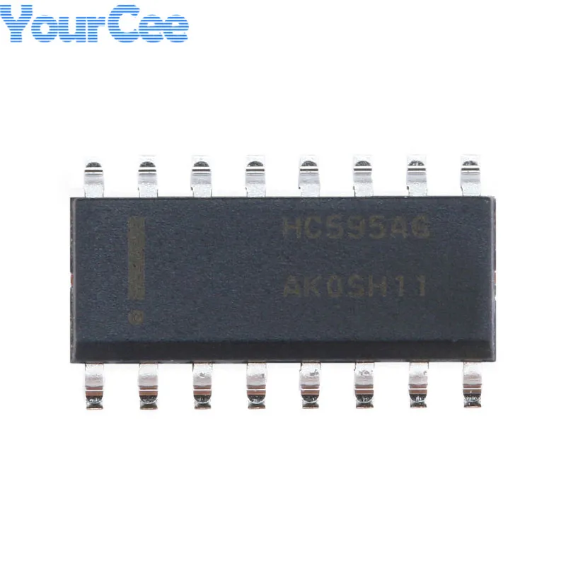 5pcs Original  MC74HC595ADR2G  SOIC-16 Patch MC74 MC74HC595 MC74HC595ADR2 HC595AG SOIC-16 Logic Chip Register IC