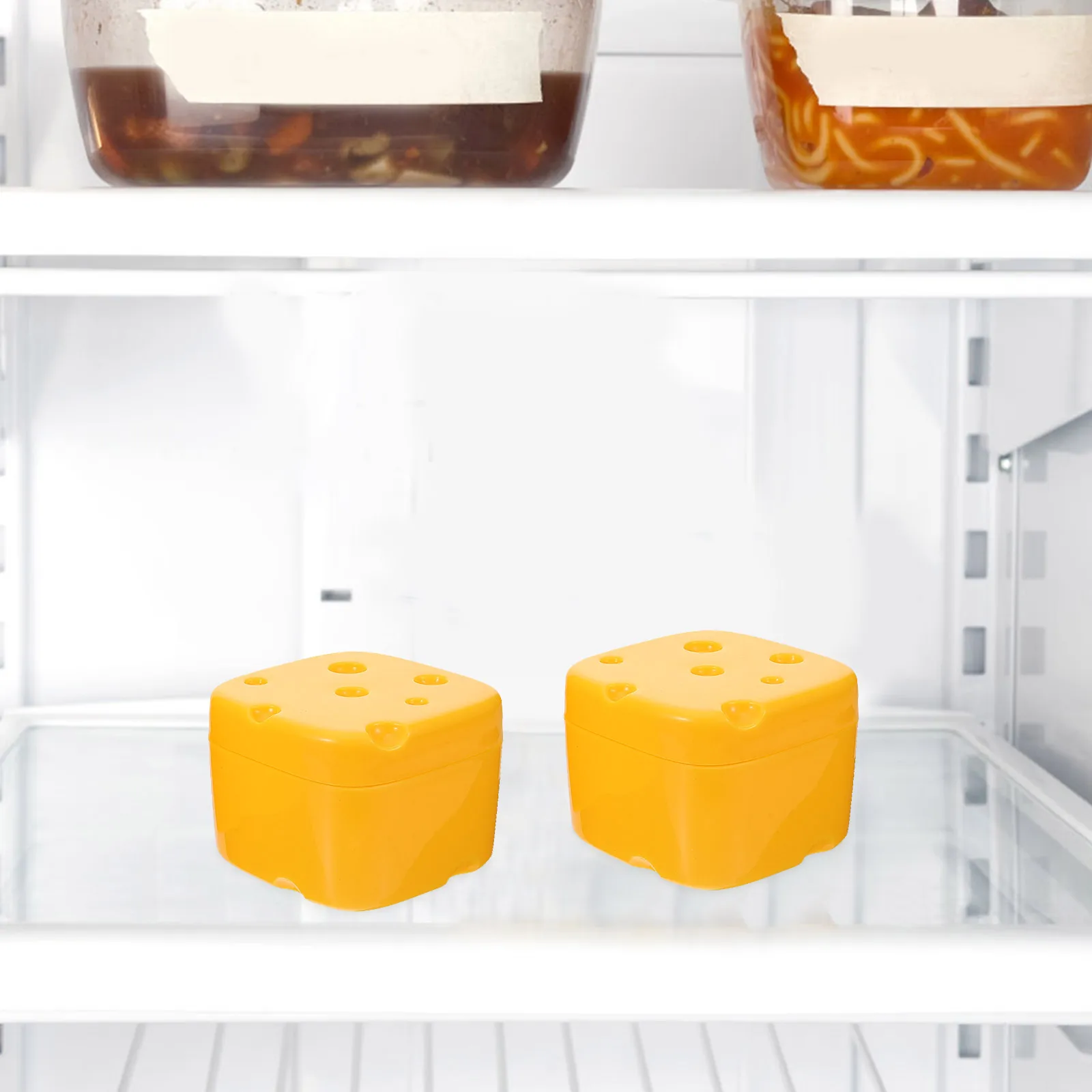 

2 шт. коробки для консервации пищевых продуктов, контейнеры для холодильника с крышкой из АБС-пластика для нарезки масла, бекона, свежий холодильник, практичный