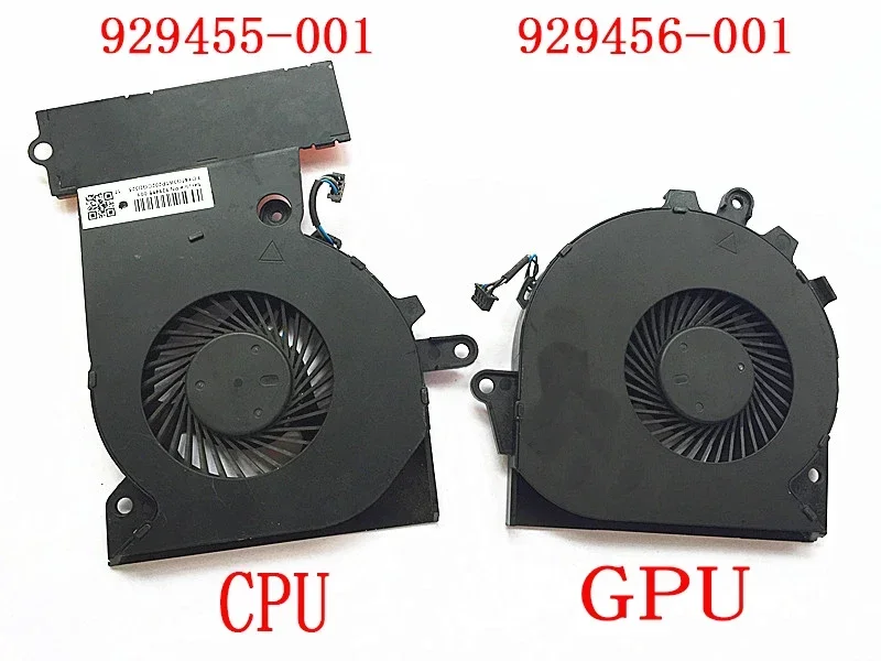 ใหม่ ORIGINAL CPU GPU พัดลมสำหรับ HP OMEN 15-CE COOLER พัดลม G3A-CPU G3A-GPU 929455-001 929456-001