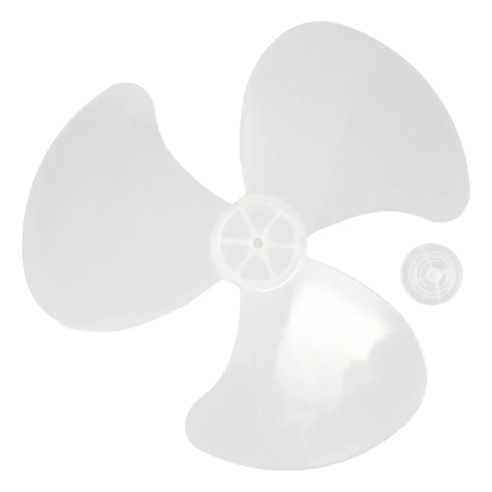35cm Plastic Fan Blade Three Leaves Electric Fan Accessories With Nut Cover For Standing Pedestal Floor Wall / Table Fanner