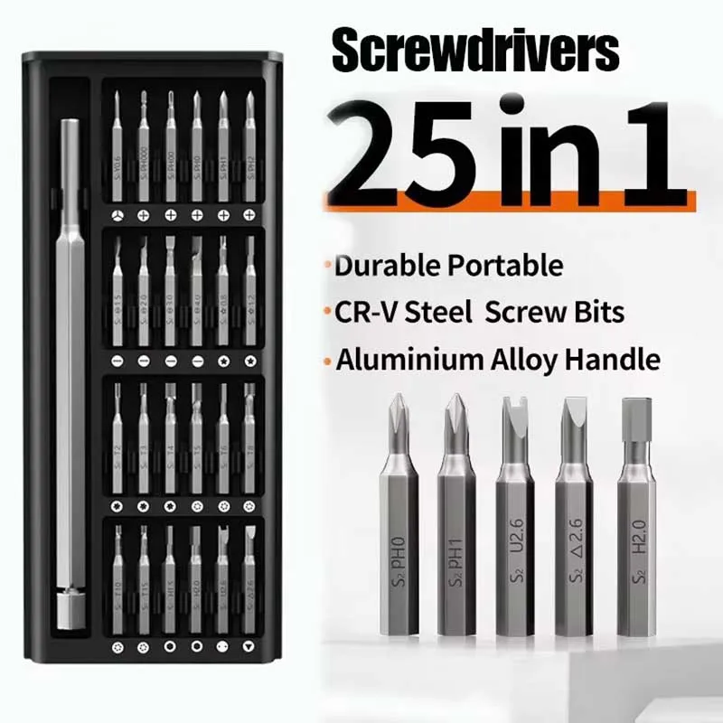 25-in-1 Screwdriver Set Multifunctional Household Screwdriver Set with Magnetic Removal Repair Tool Home Repair Tool