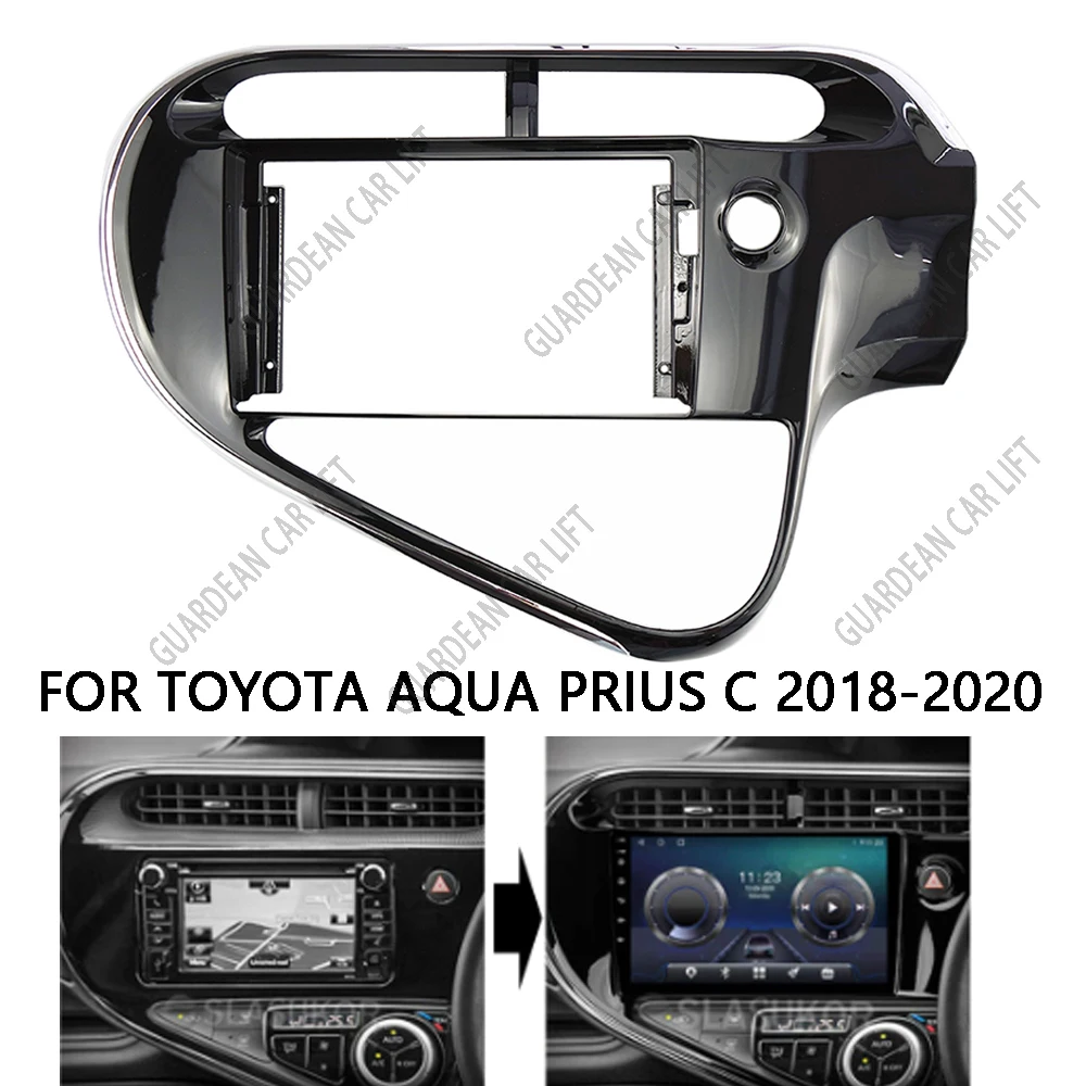 9 Inch FOR TOYOTA AQUA PRIUS C 2018-2020 Car Radio Head Unit Android Stereo MP5 GPS Player 2 Din Panel Casing Frame Fascia Trim