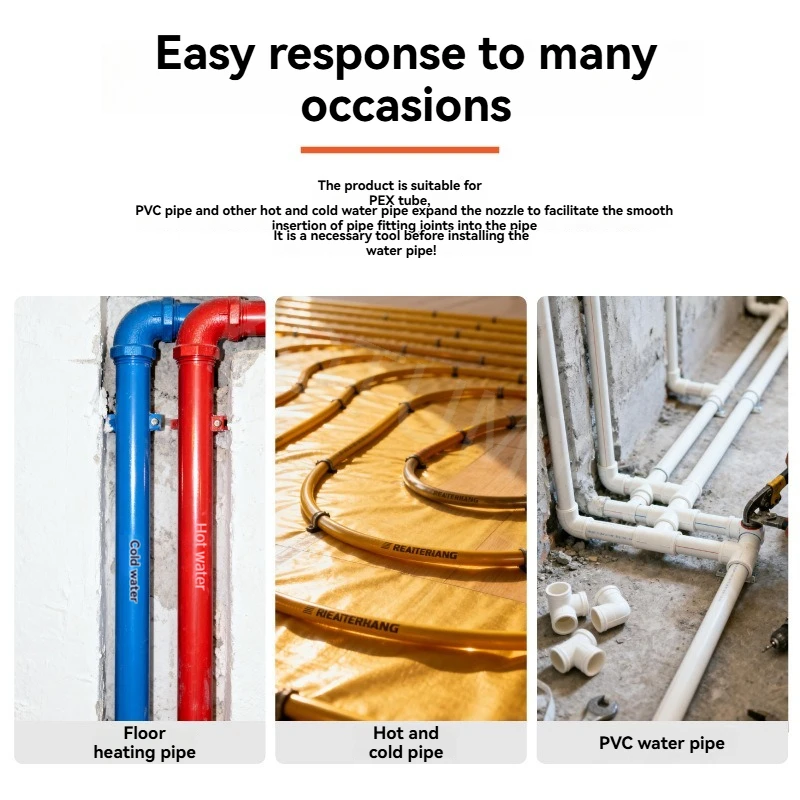 SD-1632y Manual Sliding Clamp Floor Heating Pipe Crimping Tool Copper Aluminum Water Pipe Connection