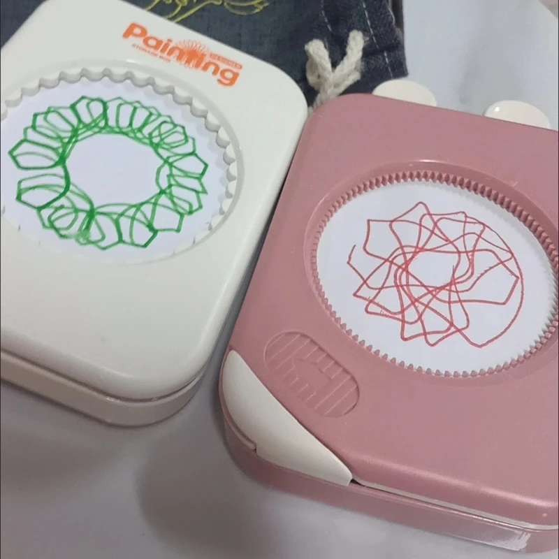 Ensemble de règles de dessin pour enfants, jouets artistiques pour enfants de 3 à 8 ans, outil géométrique sûr avec motifs en spirale pour la créativité