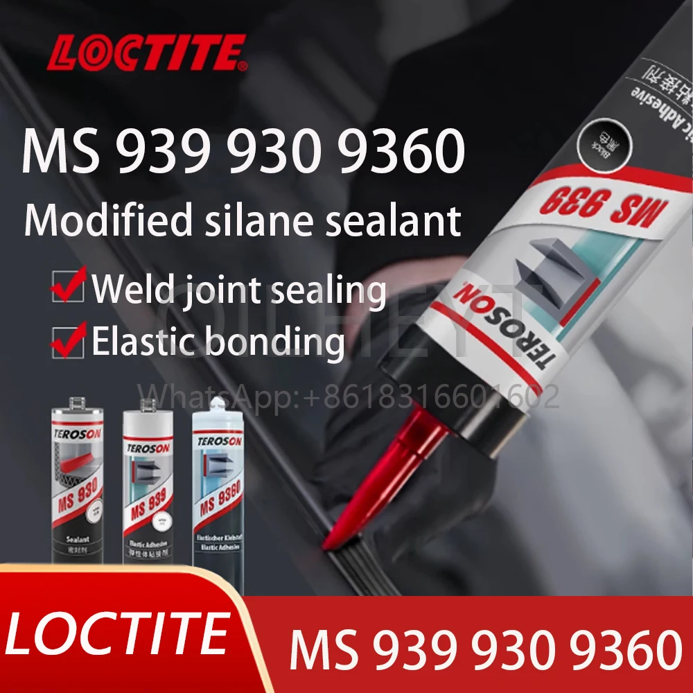 Loctite MS930 939 9360 Modified Silane Sealing Curing Agent Water Metal Aluminum Alloy Concrete Elastic Bonding Weld Adhesive