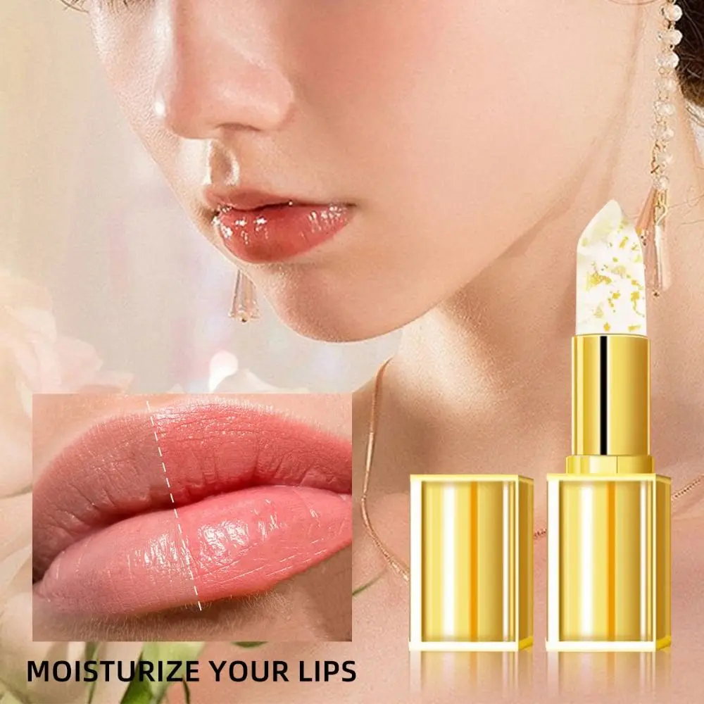 

Moisturizing Color Changing Lipstick Waterproof Long Lasting Jelly Flower Lipstick Remove Dead Skin Multifunctional