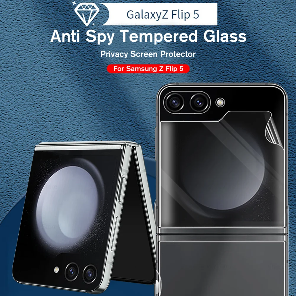 3 قطعة متجمد هيدروجيل الأفلام لسامسونج غالاكسي Z Flip 5 Flip 5 zflip5 5g 6.7 ''لينة الظهر مكافحة الأصابع ماتي حامي الشاشة