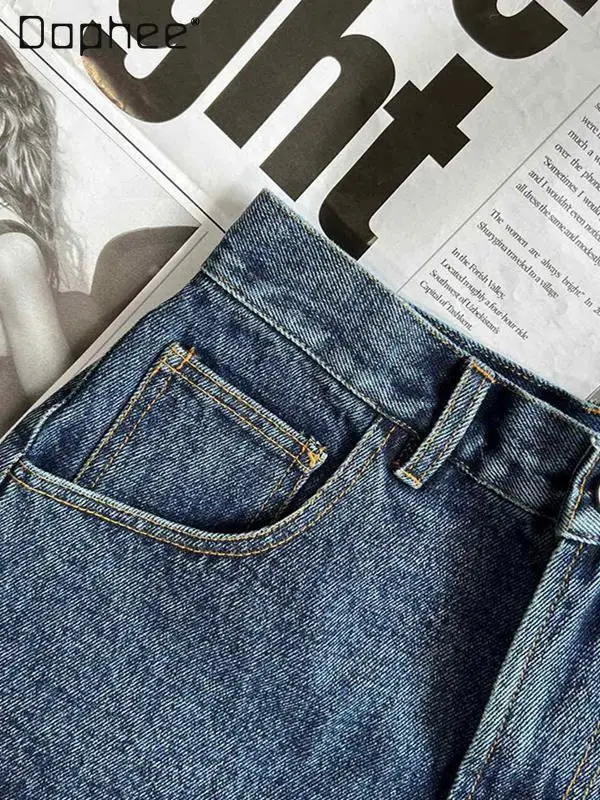 European Station Summer 2025 New Denim Spice Girls Sexy Shorts Women High Waist Slim Wide Leg Pants Y2K Fashion Booty Shorts