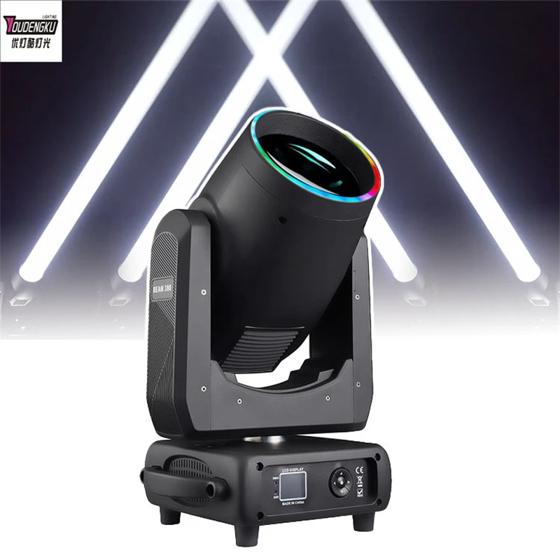 

4 шт., свадебное освещение для вечеринок, 380 Вт, 18R, точечная стирка, движущиеся головки, концертный светильник для DJ-подии со светодиодным кольцом с возможностью пикселей